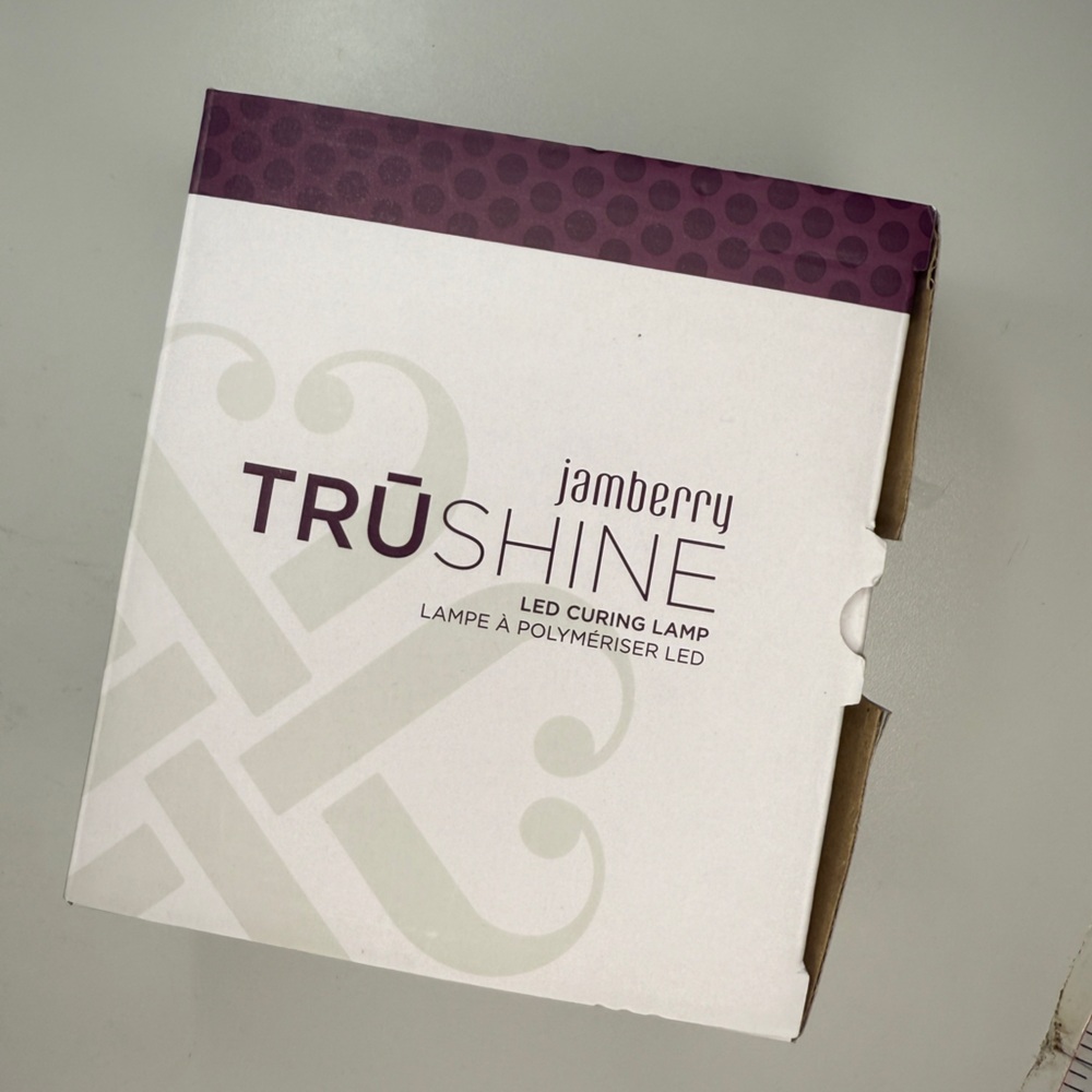 Jamberry TruShine LED Curing Lamp - Purple and White